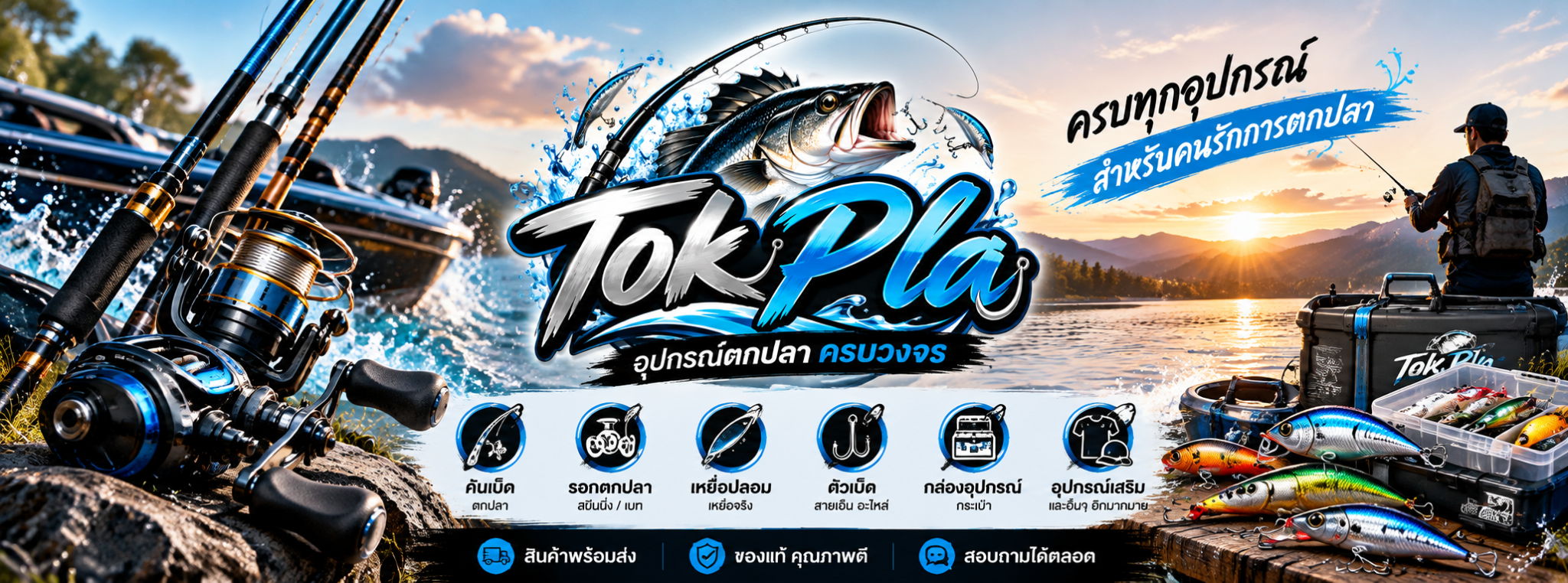 Tok Pla อุปกรณ์ตกปลาครบวงจร